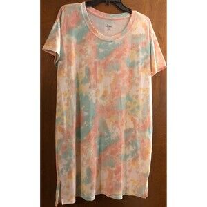 Jenni Sleepshirt Pastel Tie Dye Size Medium NWT B5